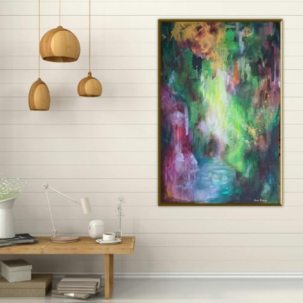 Wall Worthy abstract painting river