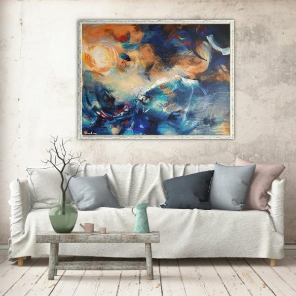 Wall Worthy abstract painting sunscape