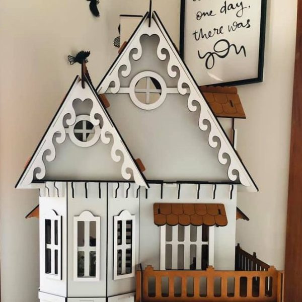 Break Free Laser Engraving Doll house with porch