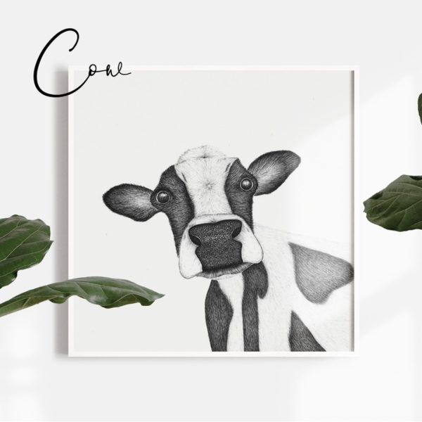 Chelsea Mae Art Cow print