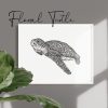 Chelsea Mae Art Floral turtle print