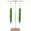 Jade earrings spear heads