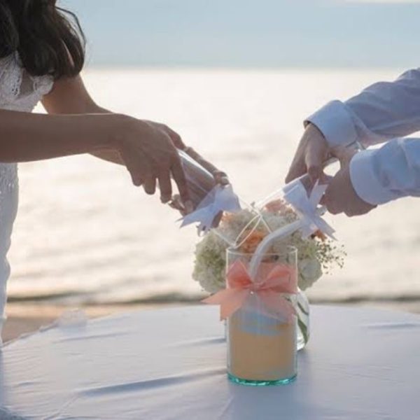 Wedding ceremony sand
