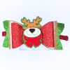 Lacos and bows Christmas reindeer hair clip