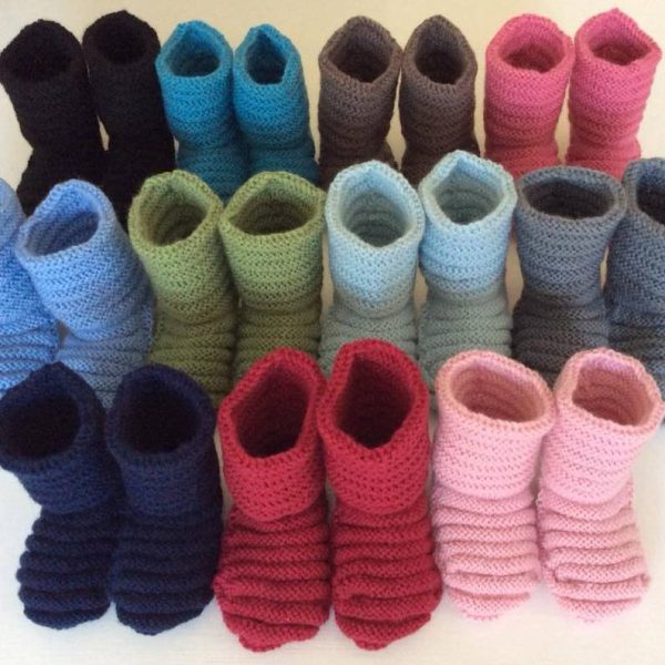 Little Woollies baby booties color varieties