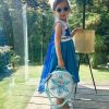 Little madam Frozen cape dress model