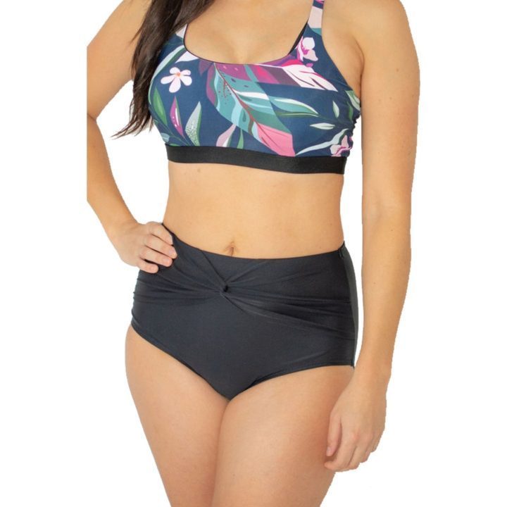 black bottoms and floral top