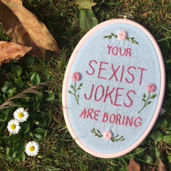your sexist jokes are boring