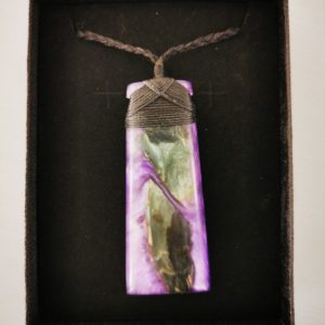 purple necklace