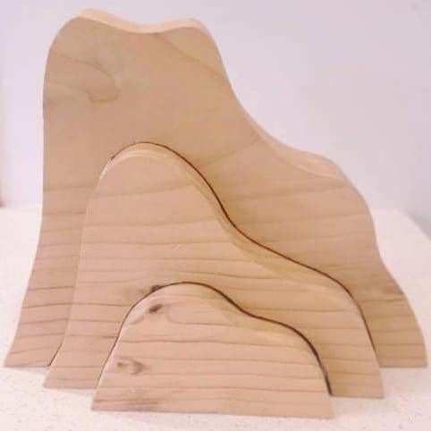 Play by Nature Wooden Mountains