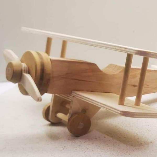 Play by Nature wooden airplane