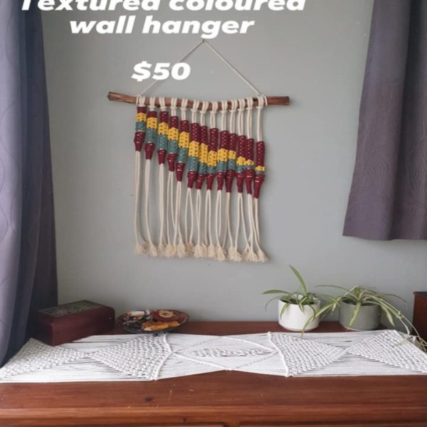 textured colour wall hanging