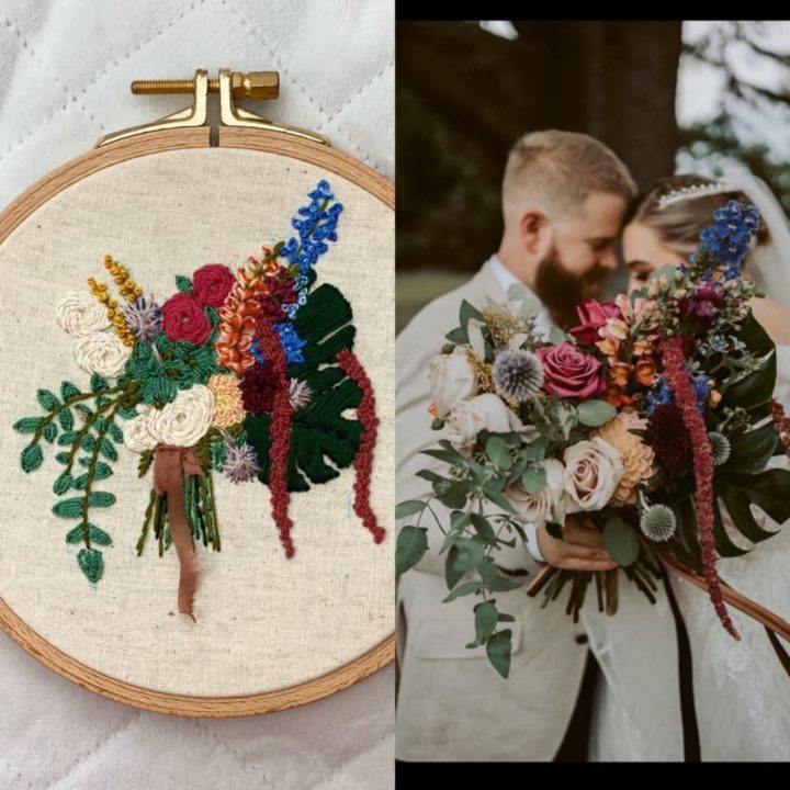 Samantha stitches before and after