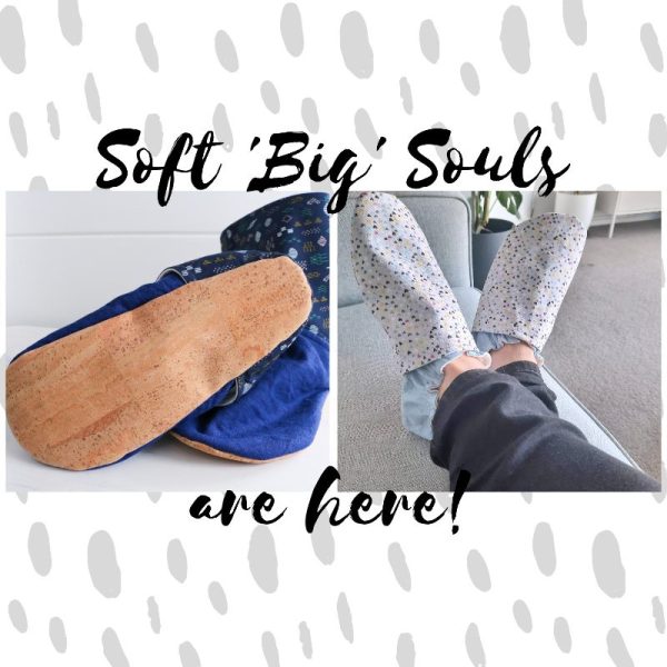 Soft little souls big souls adult slippers