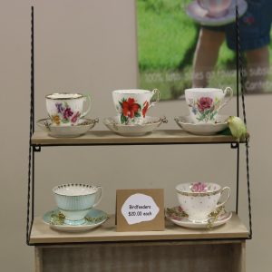 5 teacup bird feeders