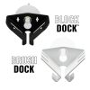 white and black docks