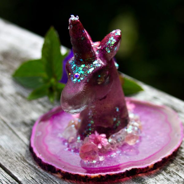 The Wonky Pixie resin unicorn
