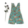 Thistle & Tig Dungarees Playsuit Green Blue Birds