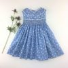 Thistle & Tig Smocked Dress Blue Floral