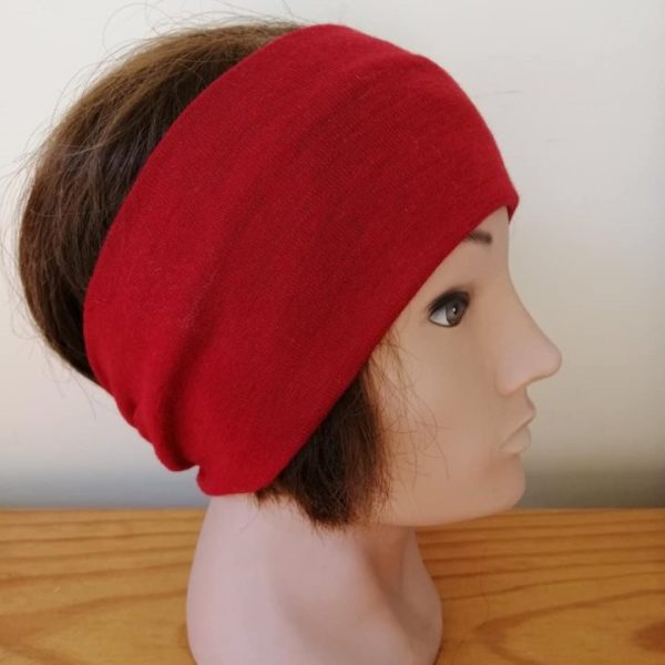 red merino headband