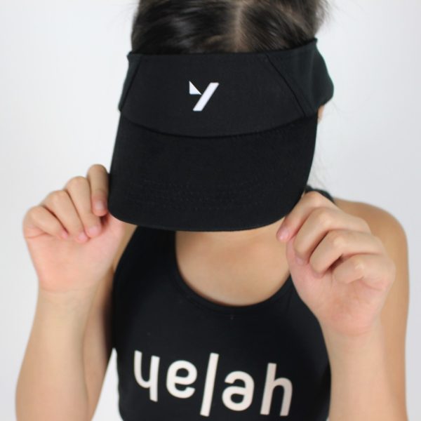 Yelah Collection B&W visor cap black