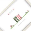 Clover and Coco Design Couples Personalized Gum Boot Print