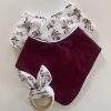 Stellar & Me - DUO BIB & TEETHER SET - FLORAL_BURGUNDY