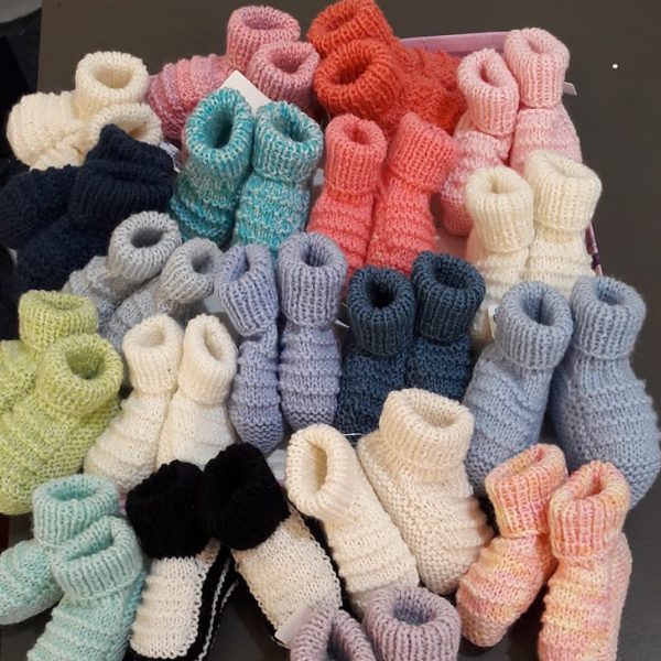 Handcrafted by Helen baby booties