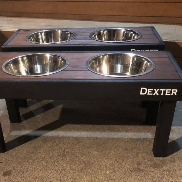 Made fur Two - double raised pet drink bowl