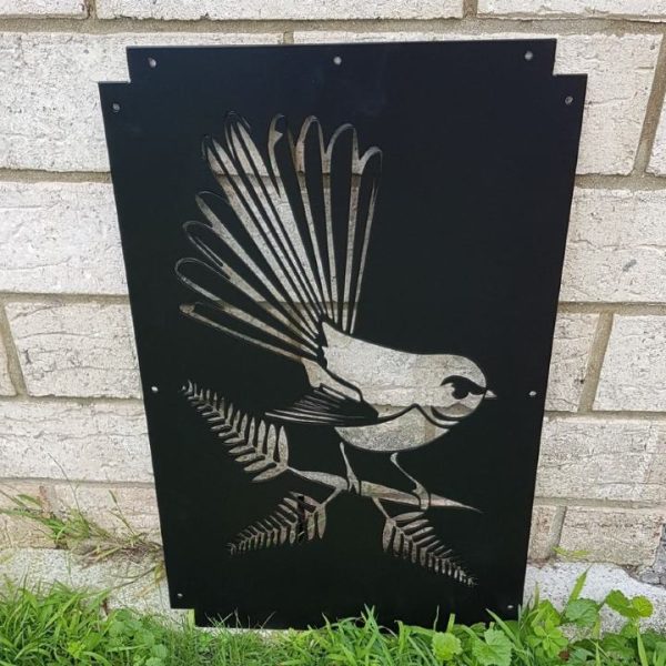 Nicola's Charm - Stencil sparrow art