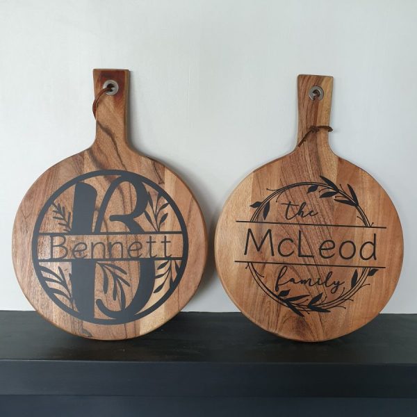 Personalized chopping boards